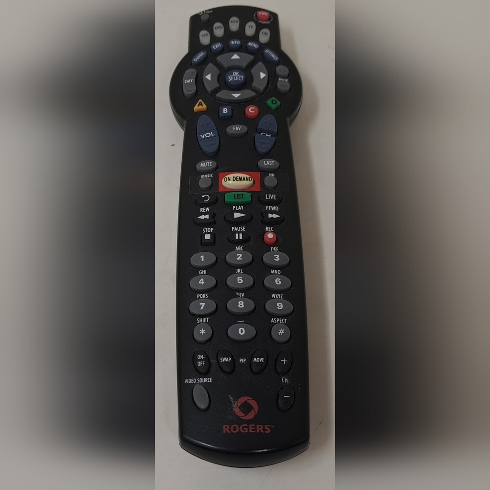 Rogers Universal Remote‎ Control TV PVR NextBox On Demand URC 1056B01 Working